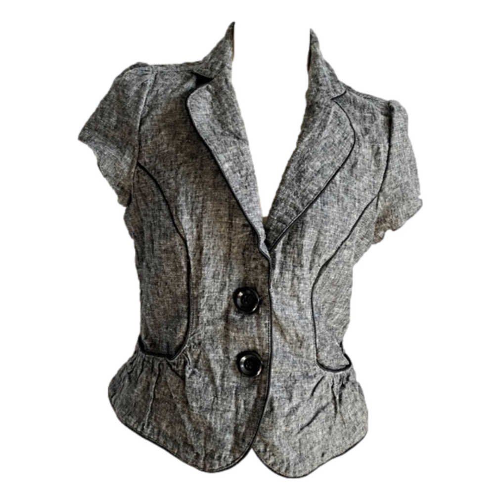 21 Ladies Short Sleeve Jacket Blazer Top
